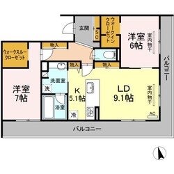 牛田駅 徒歩9分 3階の物件間取画像